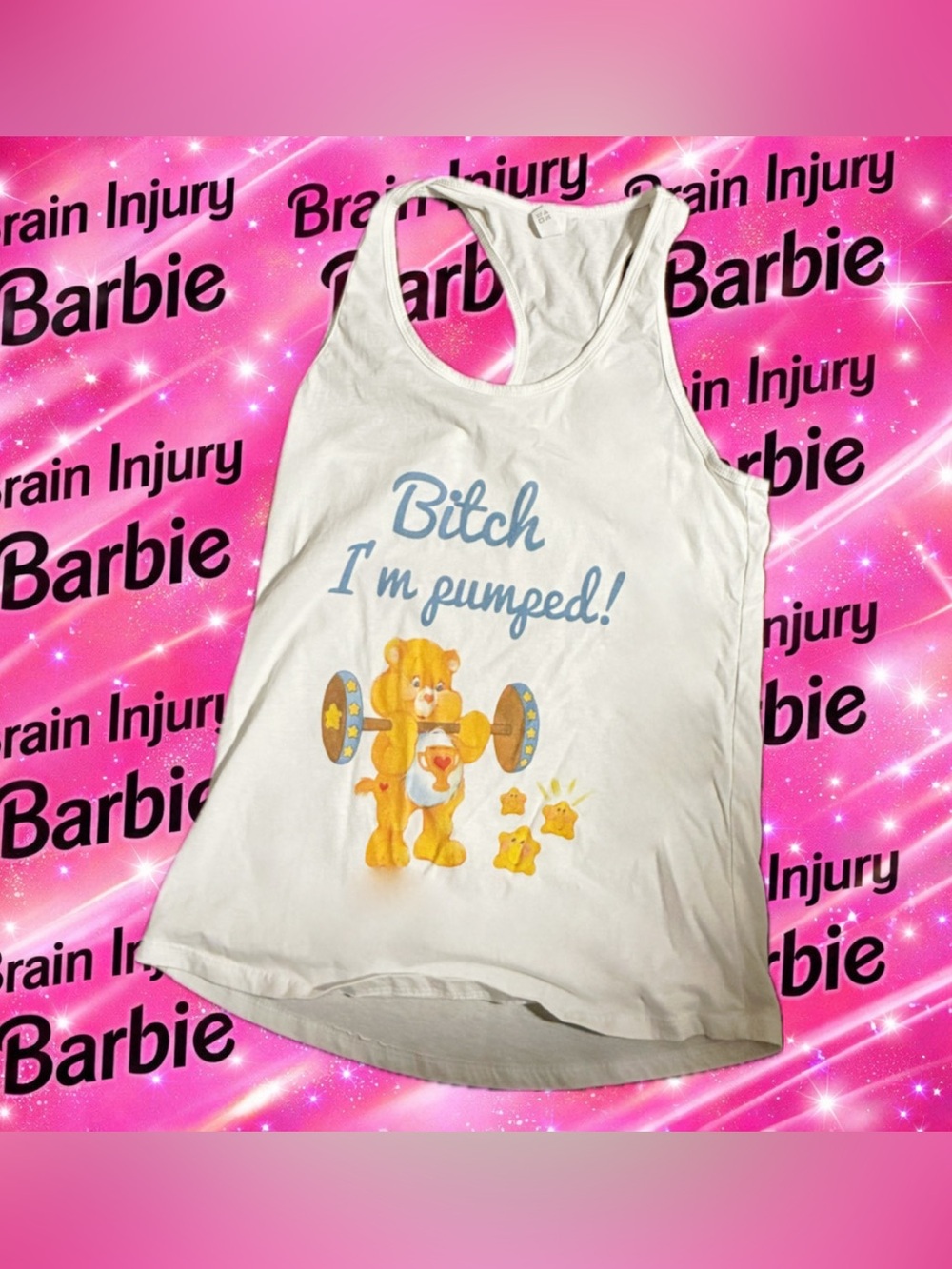 Carebear work out tank top
